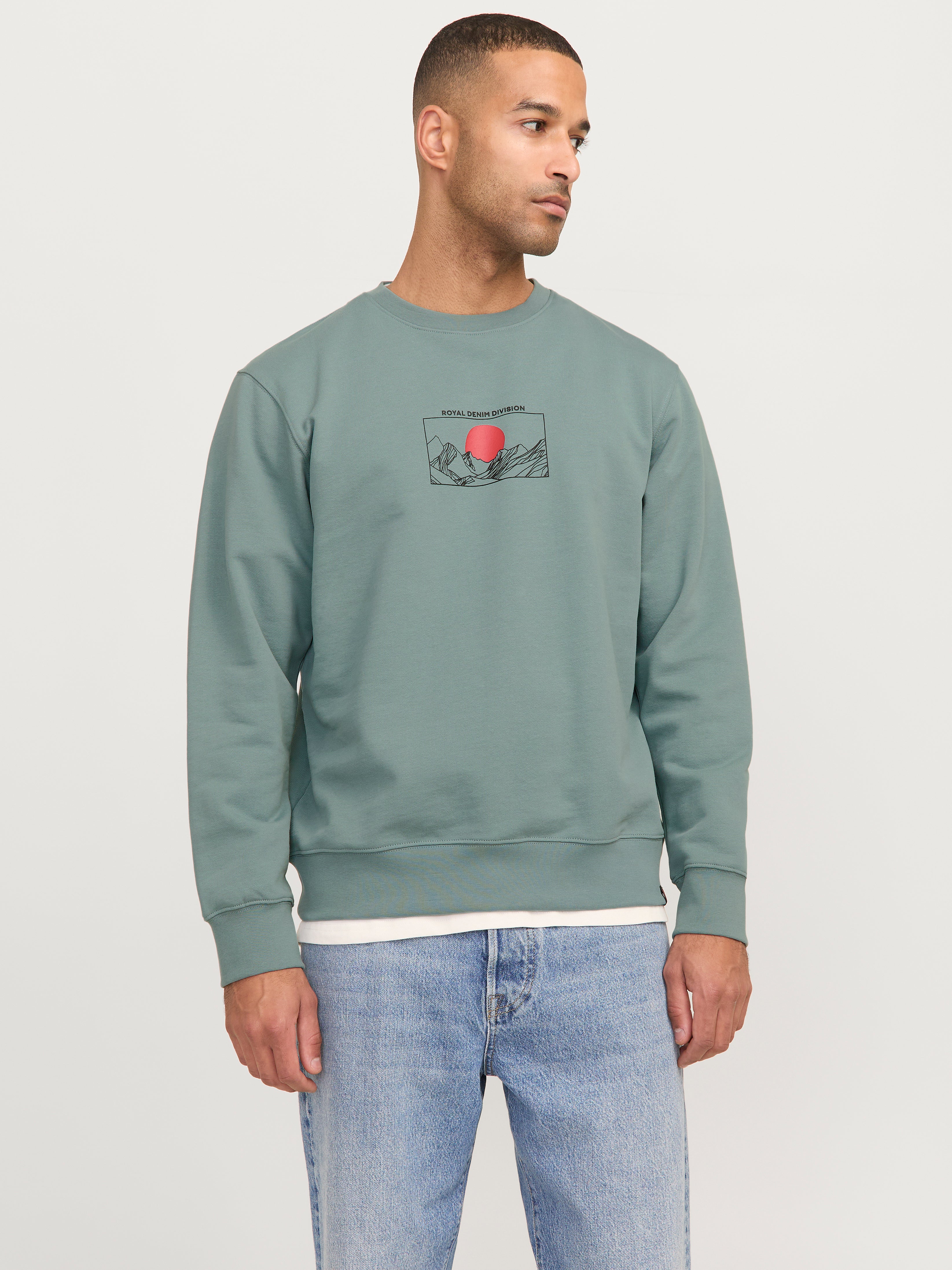 Gedruckt Sweatshirt