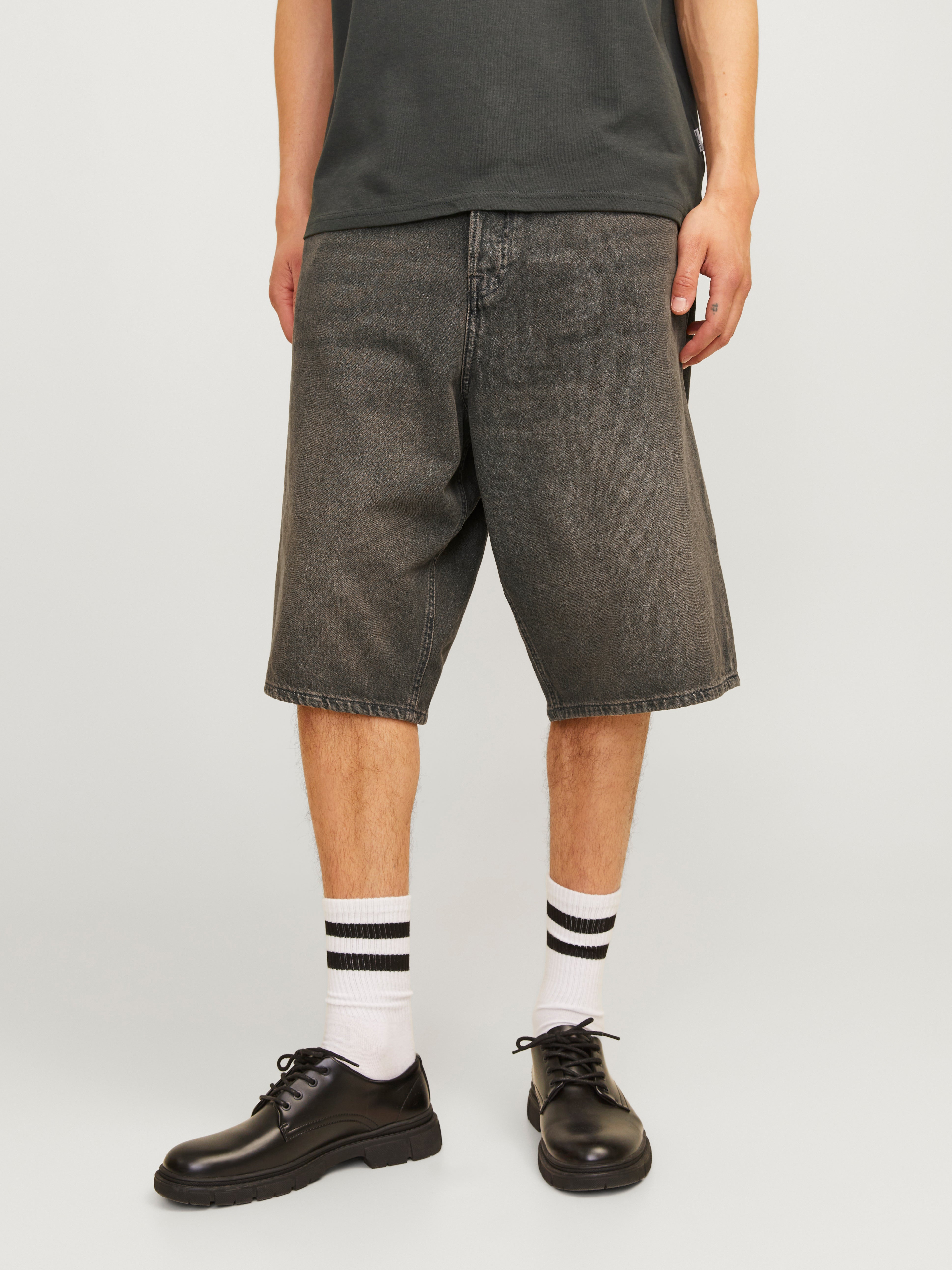 Baggy Fit Jeans-shorts