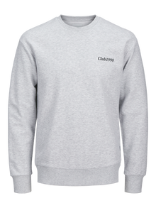 Jack & Jones Plus Size Sweat-shirt Imprimé -White Melange - 12270091
