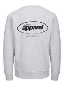 Jack & Jones Plus Size Sweat-shirt Imprimé -White Melange - 12270091