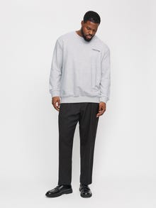 Jack & Jones Plus Size Sweat-shirt Imprimé -White Melange - 12270091