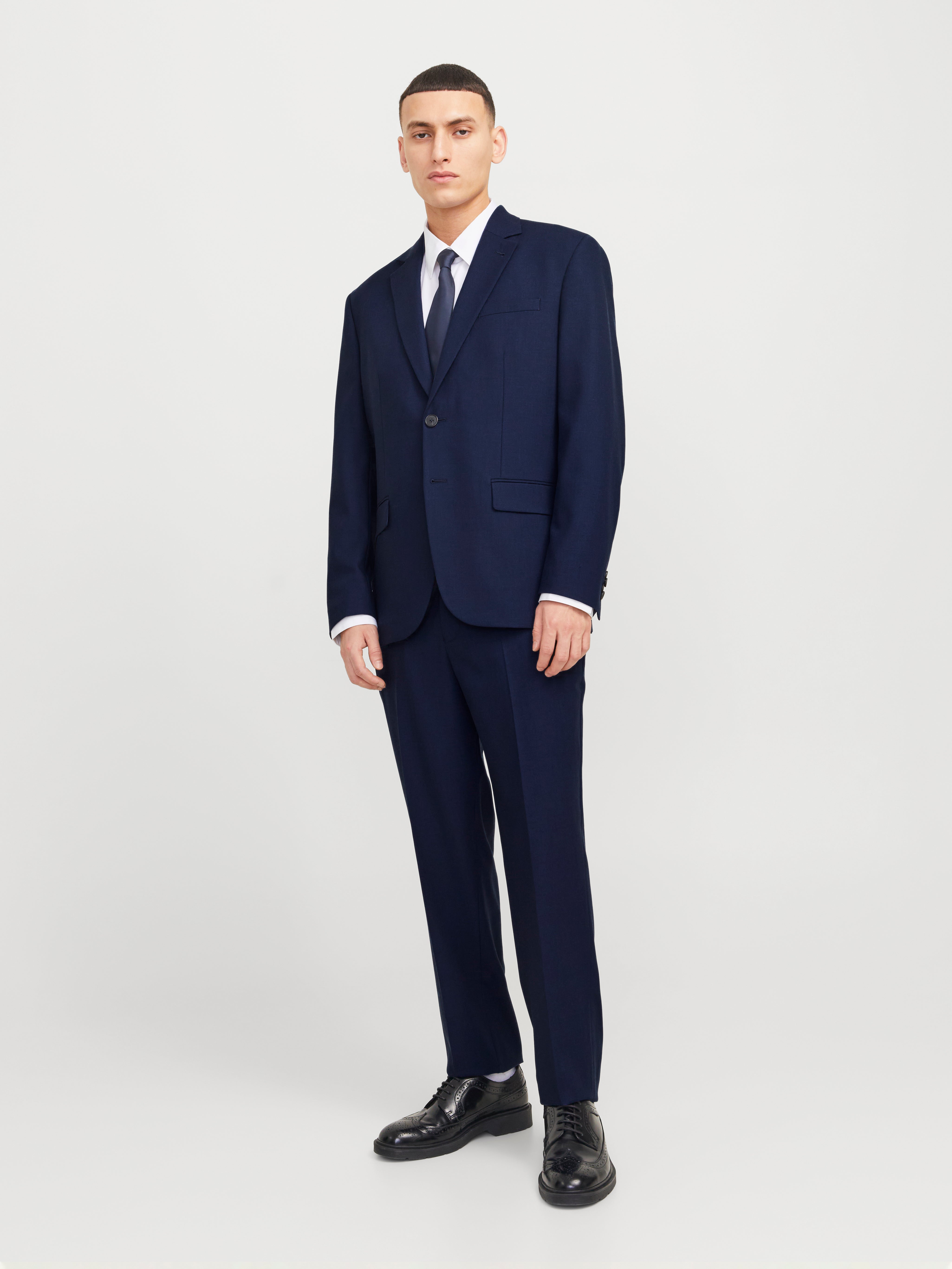 JACK & JONES Pantalon Habillé JPRTHEO Regular Fit - Élégant & Confortable - Laine & Polyester Recyclé