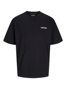 Jack & Jones Plus Size Backprintet T-shirt -Black - 12270104