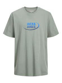 Jack & Jones Plus Size Logo T-paita -Agave Green - 12270142