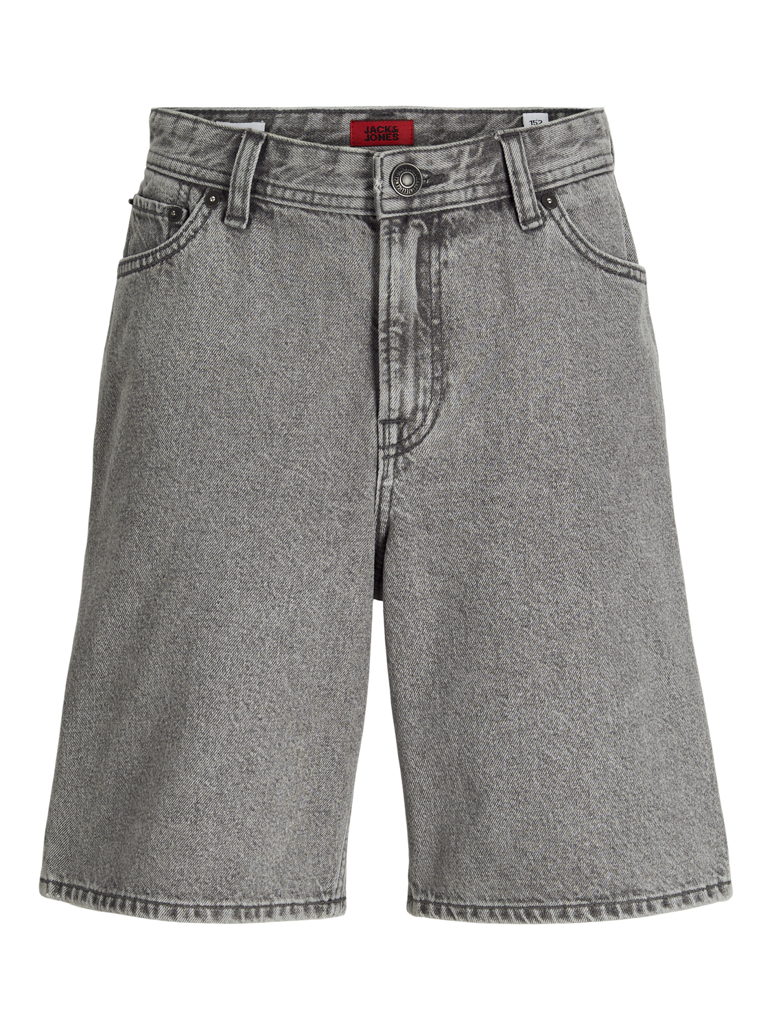 Jack & Jones Baggy fit Casual shorts For boys -Grey Denim - 12270147