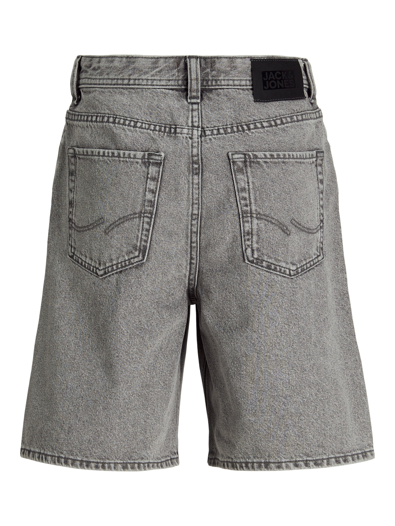 Jack & Jones Baggy fit Casual shorts For boys -Grey Denim - 12270147