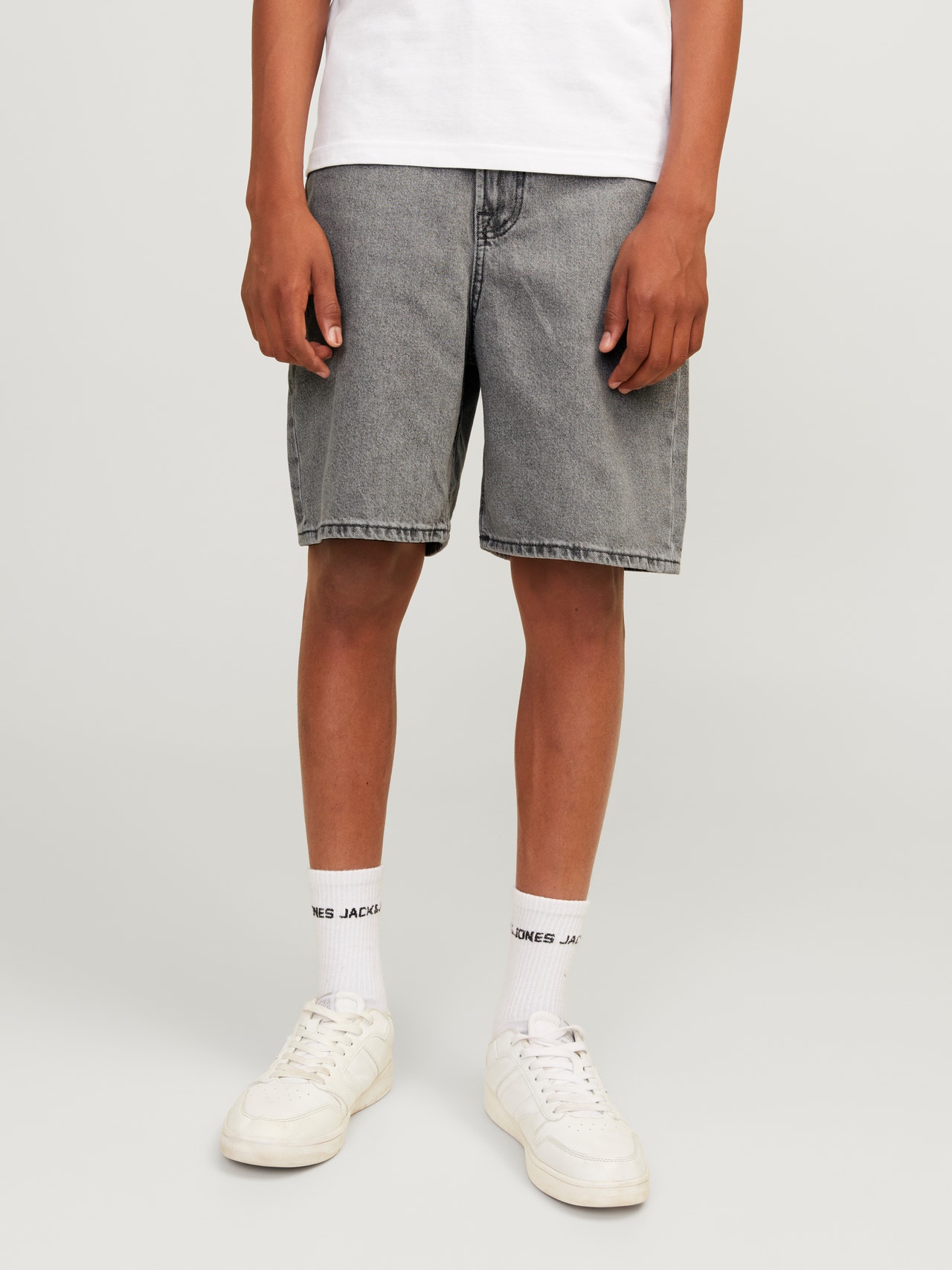 Jack & Jones Baggy fit Casual shorts Voor jongens -Grey Denim - 12270147