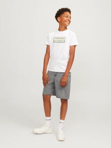 Jack & Jones Baggy fit Atsitiktiniai šortai For boys -Grey Denim - 12270147