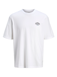 Jack & Jones Plus Logo T-särk -Bright White - 12270151