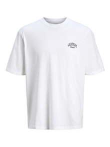Jack & Jones Plus Logo Tričko -Bright White - 12270151