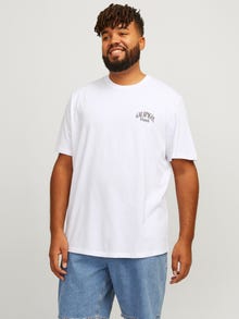 Jack & Jones Plus Size Logo T-skjorte -Bright White - 12270151