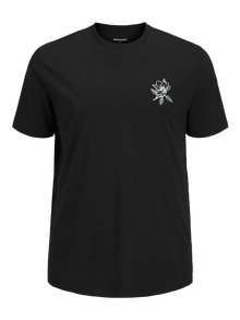 Jack & Jones Plus Size T-shirt Stampato -Black - 12270187