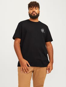 Jack & Jones Plus Size Gedruckt T-shirt -Black - 12270187