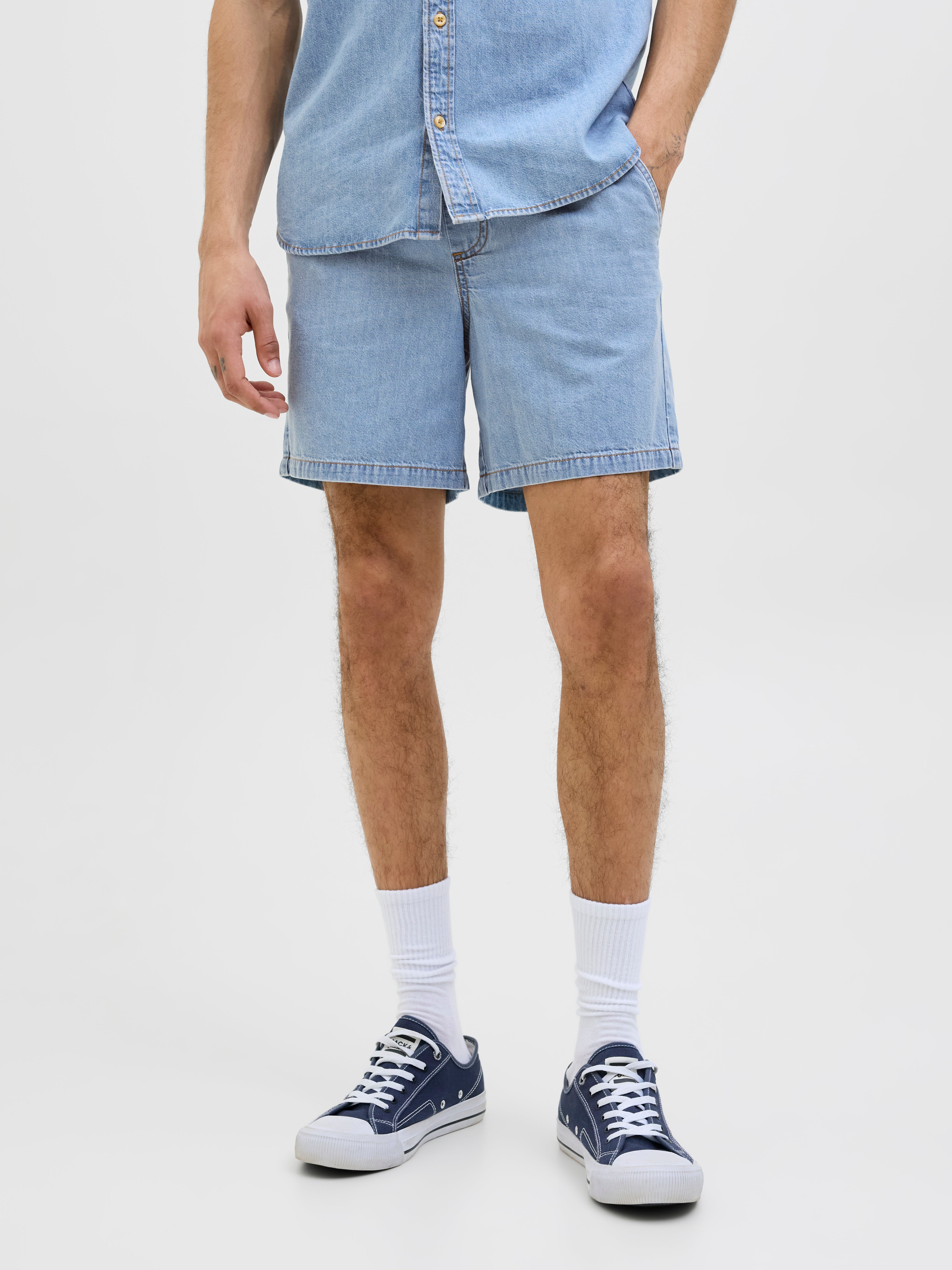 Relaxed Fit Jeans-shorts