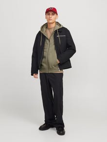 Jack & Jones Bez vzoru Mikina s kapucí -Silver Sage - 12270279
