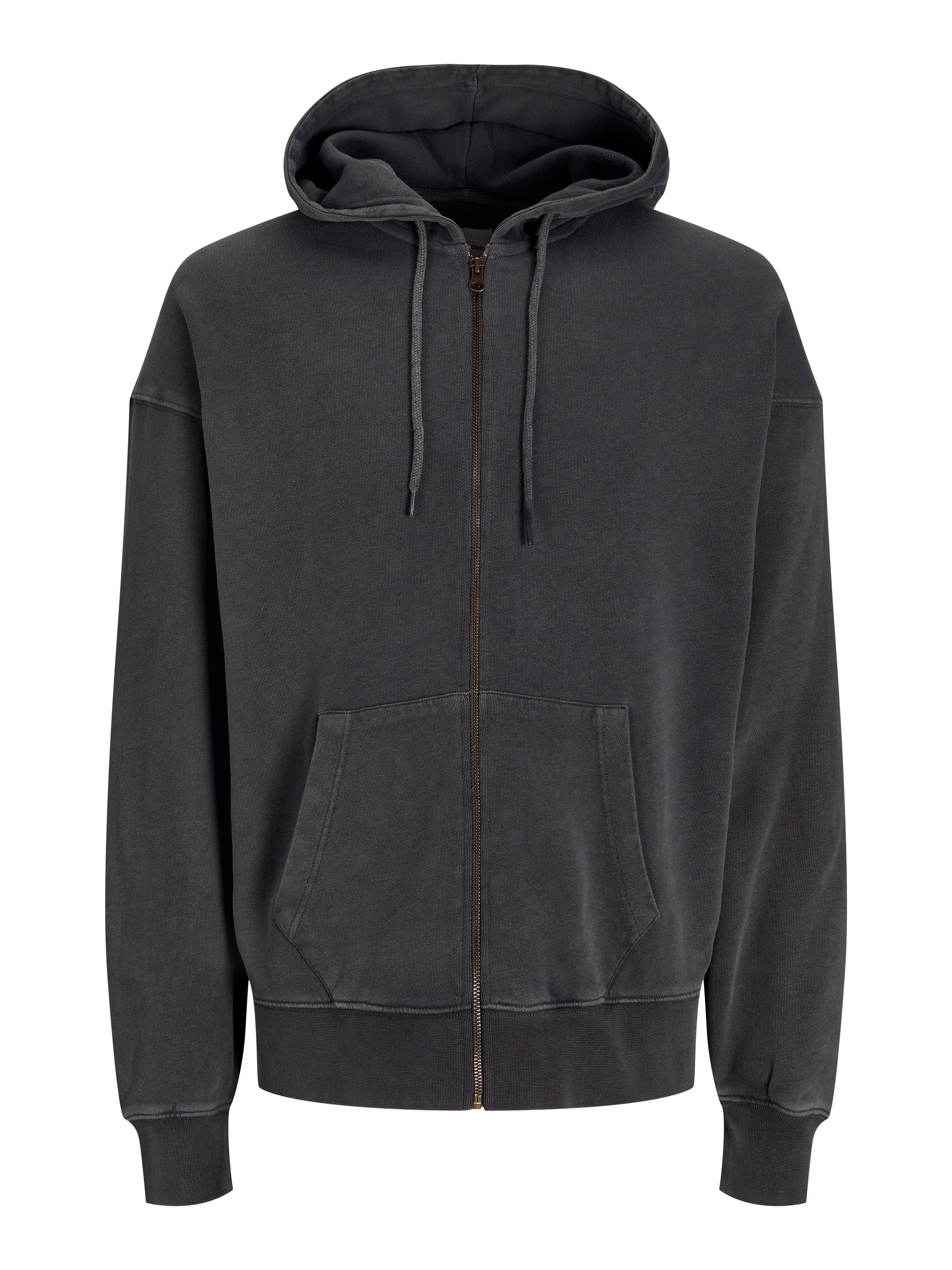 Thumbnail - Einfarbig Sweatshirt Mit Reißverschluss