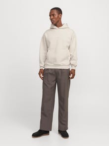 Jack & Jones Printed Hoodie -Moonbeam - 12270475