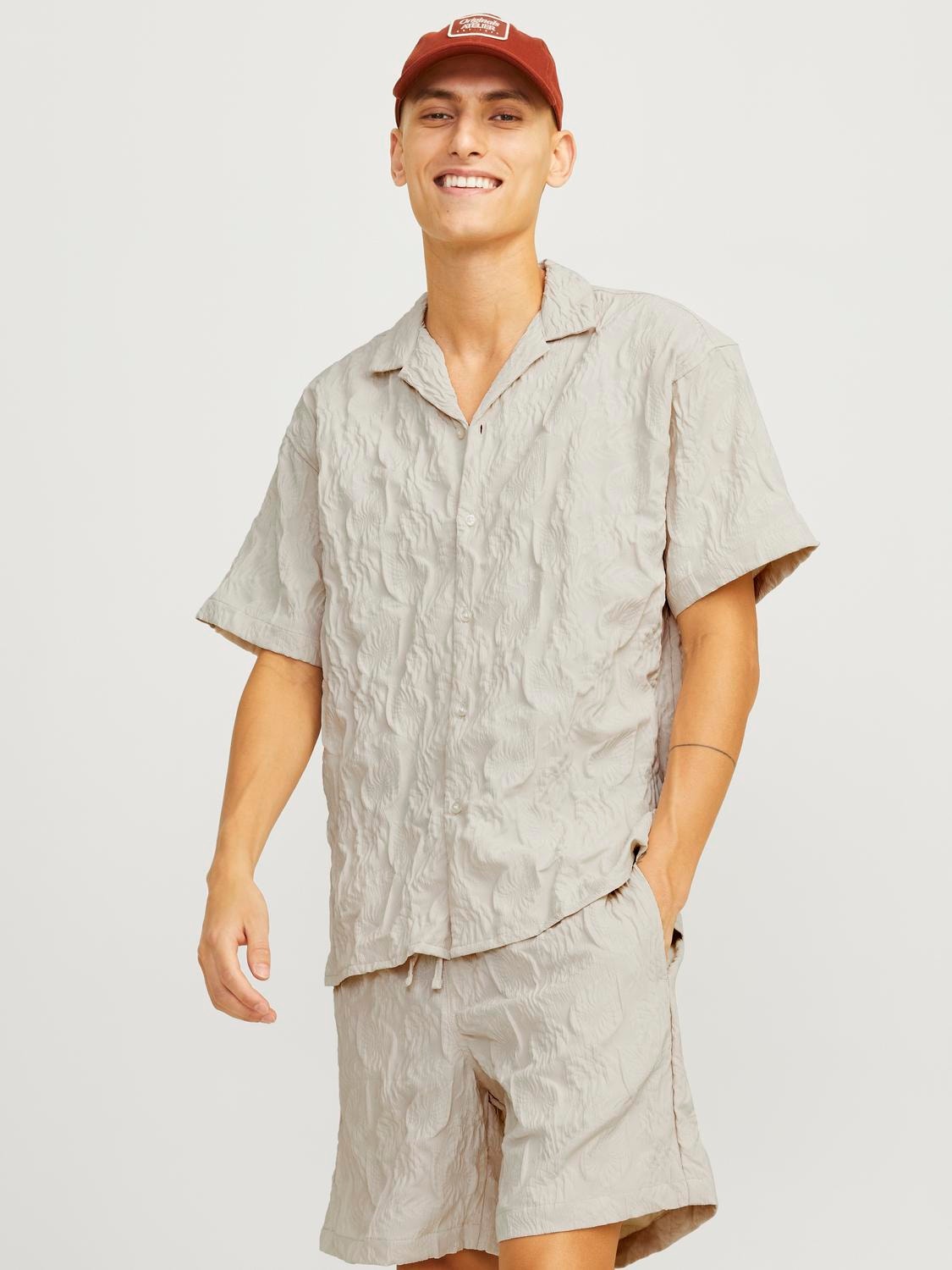 Jack & Jones Relaxed Fit Marškiniai -Moonbeam - 12270516