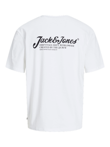 Jack & Jones Logotipas Marškinėliai Jaunimui -White - 12270609