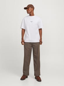 Jack & Jones Painettu O-pääntie T-paita -White - 12270638