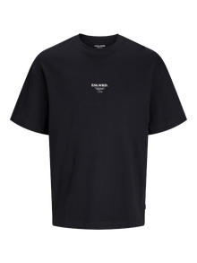 Jack & Jones T-shirt Stampato Paricollo -Black - 12270638