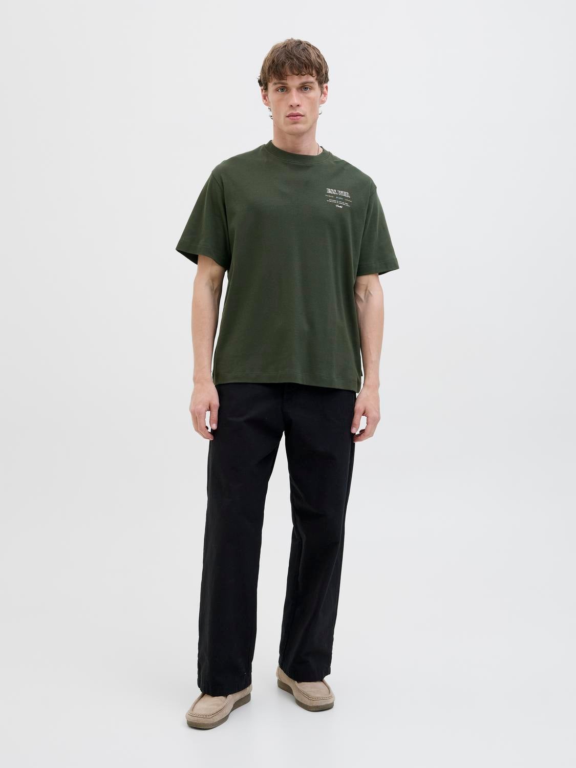 Printed T-shirt Dark Green Jack Jones®