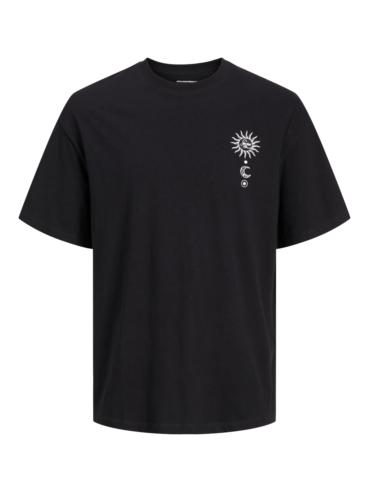 Jack & Jones Printed Round Neck T-shirt -Black - 12270778