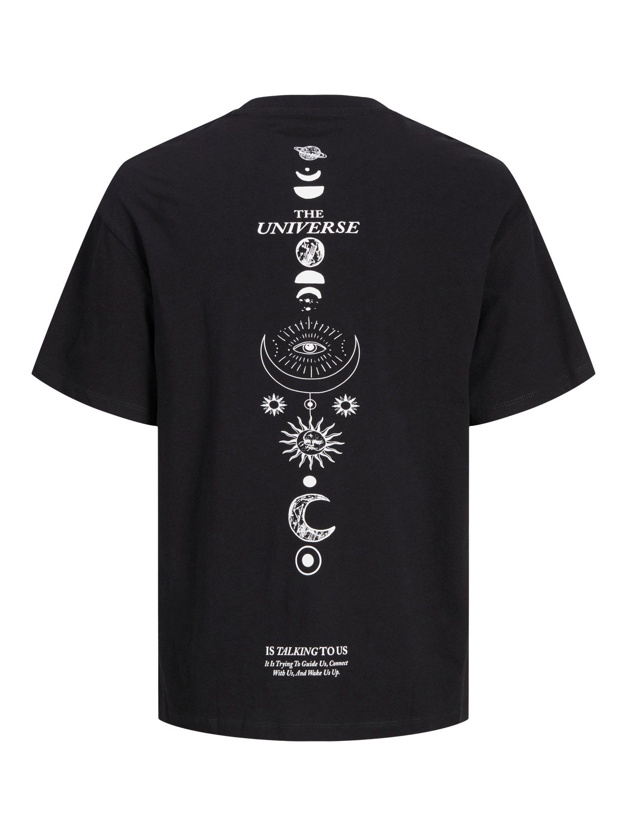 Jack & Jones Nadruk Okrągły dekolt T-shirt -Black - 12270778