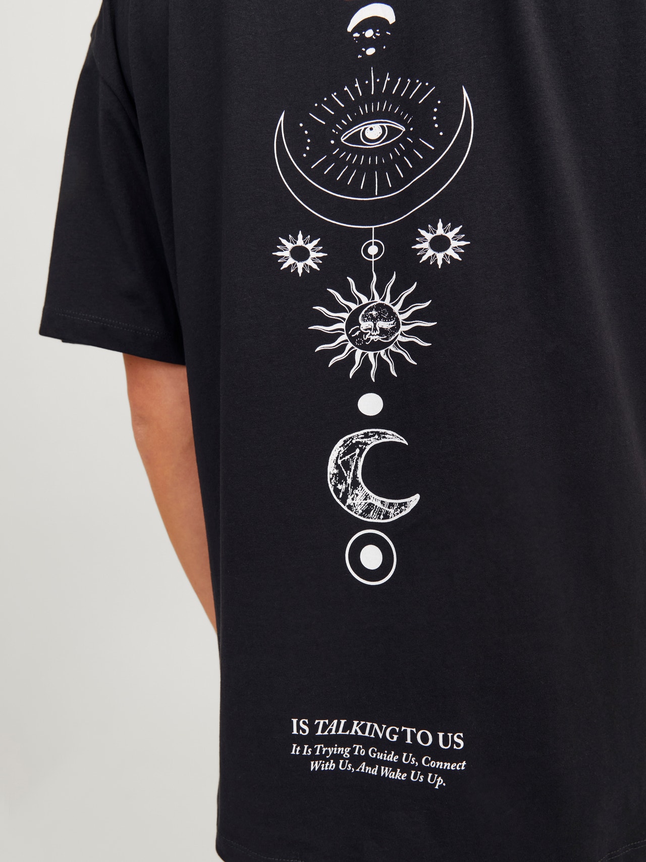 Jack & Jones Nadruk Okrągły dekolt T-shirt -Black - 12270778