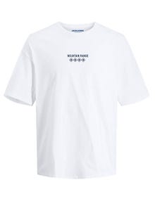 Jack & Jones Gedrukt Ronde hals T-shirt -Bright White - 12270781