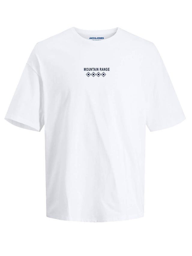 Jack & Jones Gładki biały T-shirt - GenesinlifeShops Liechtenstein -  Ultralight hoodie Hanro