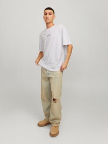 Jack & Jones Bedrukt O-hals T-shirts -Bright White - 12270781