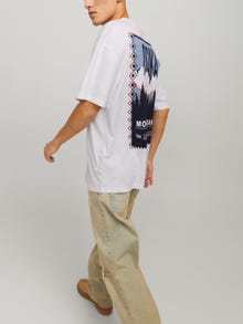 Jack & Jones Bedrukt O-hals T-shirts -Bright White - 12270781