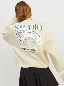 JJXX JXLILLIE Sweatshirt -Antique White - 12270834