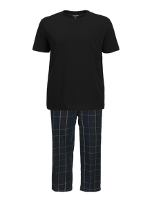 Jack & Jones Plus Size Confezione da 2 Set da notte -Black - 12270914