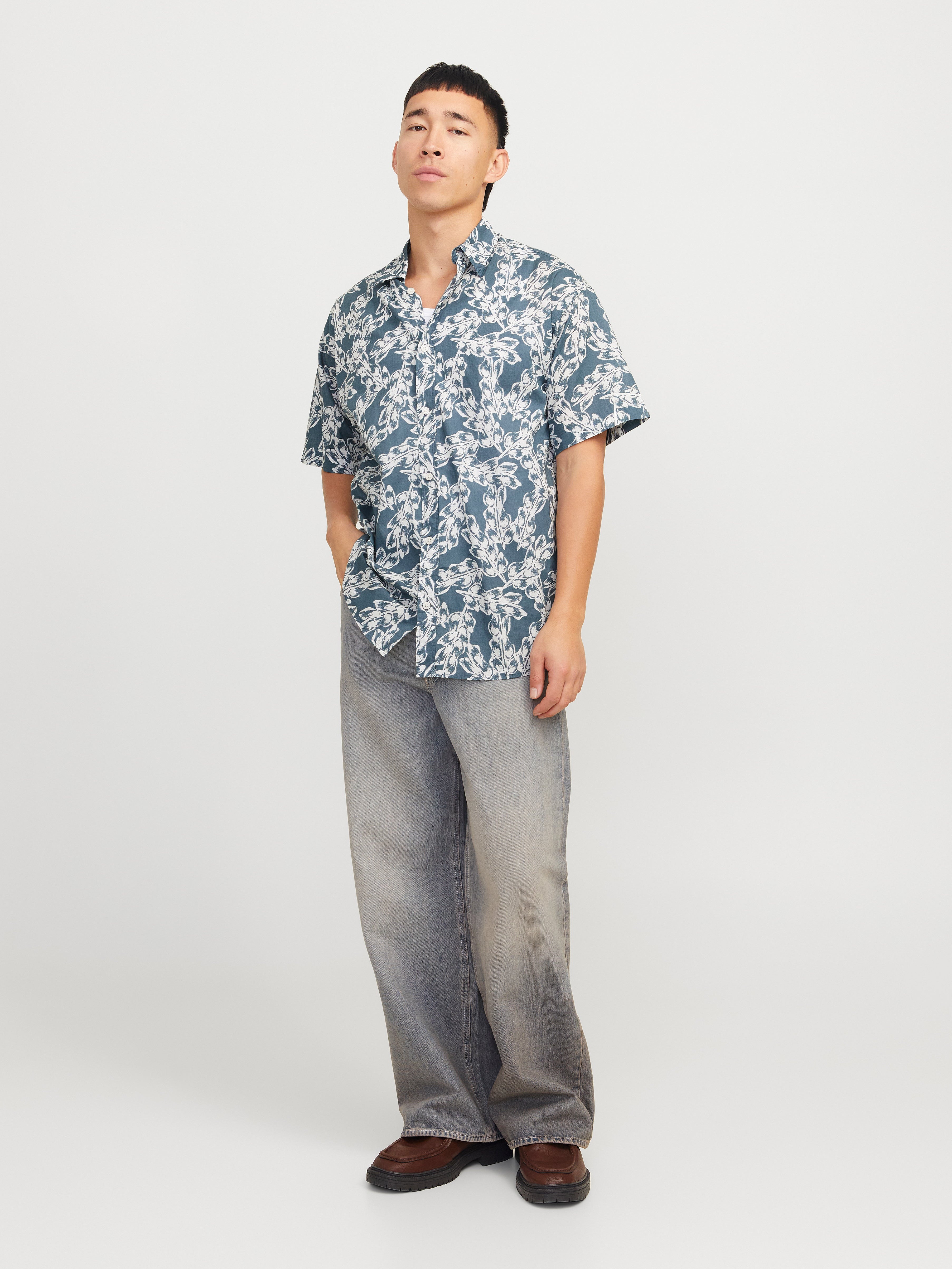 Thumbnail - Wide Fit Hawaii-hemd