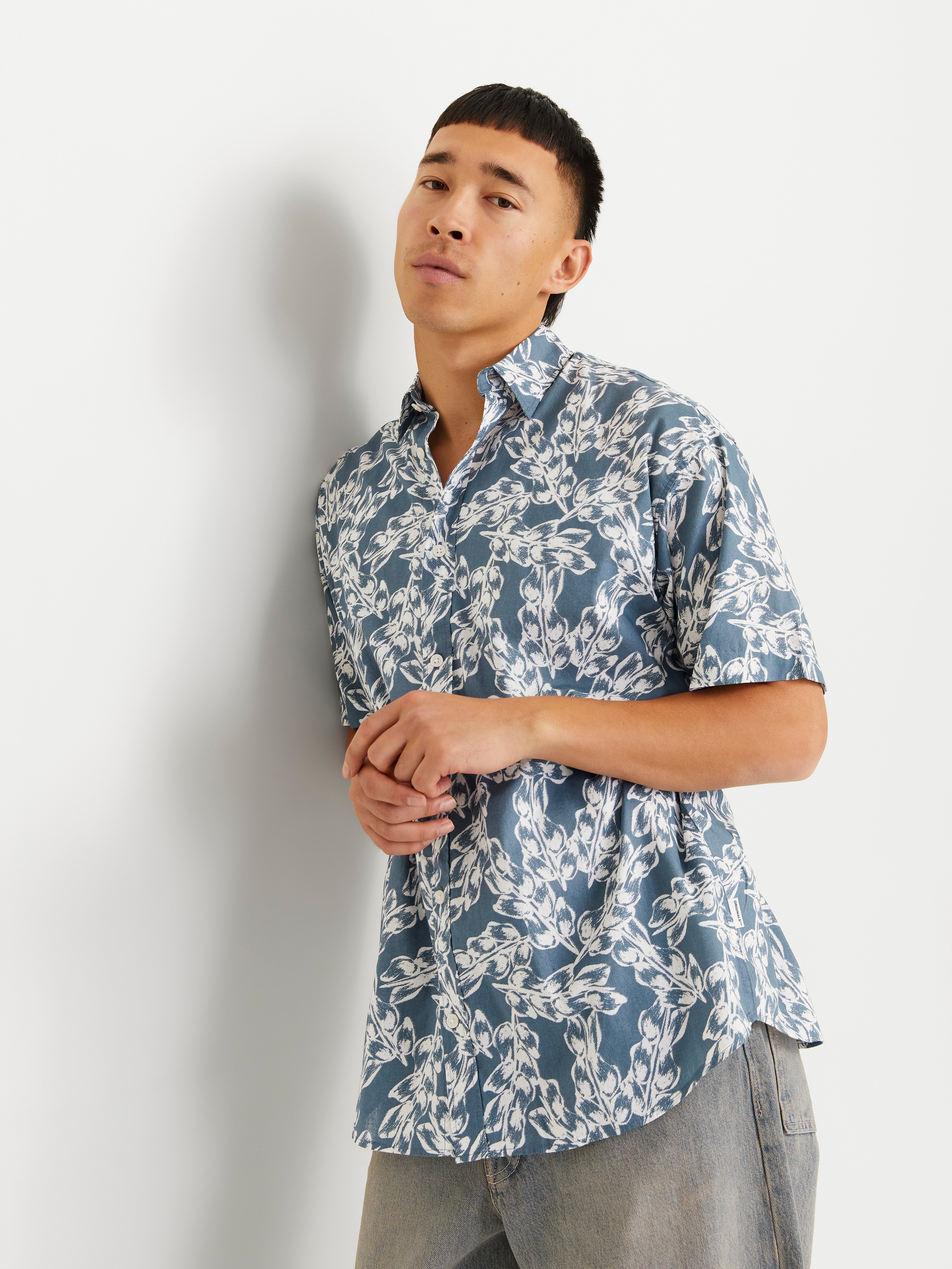 Jack&Jones camicia in maglia traforata beige chiaro main image 1