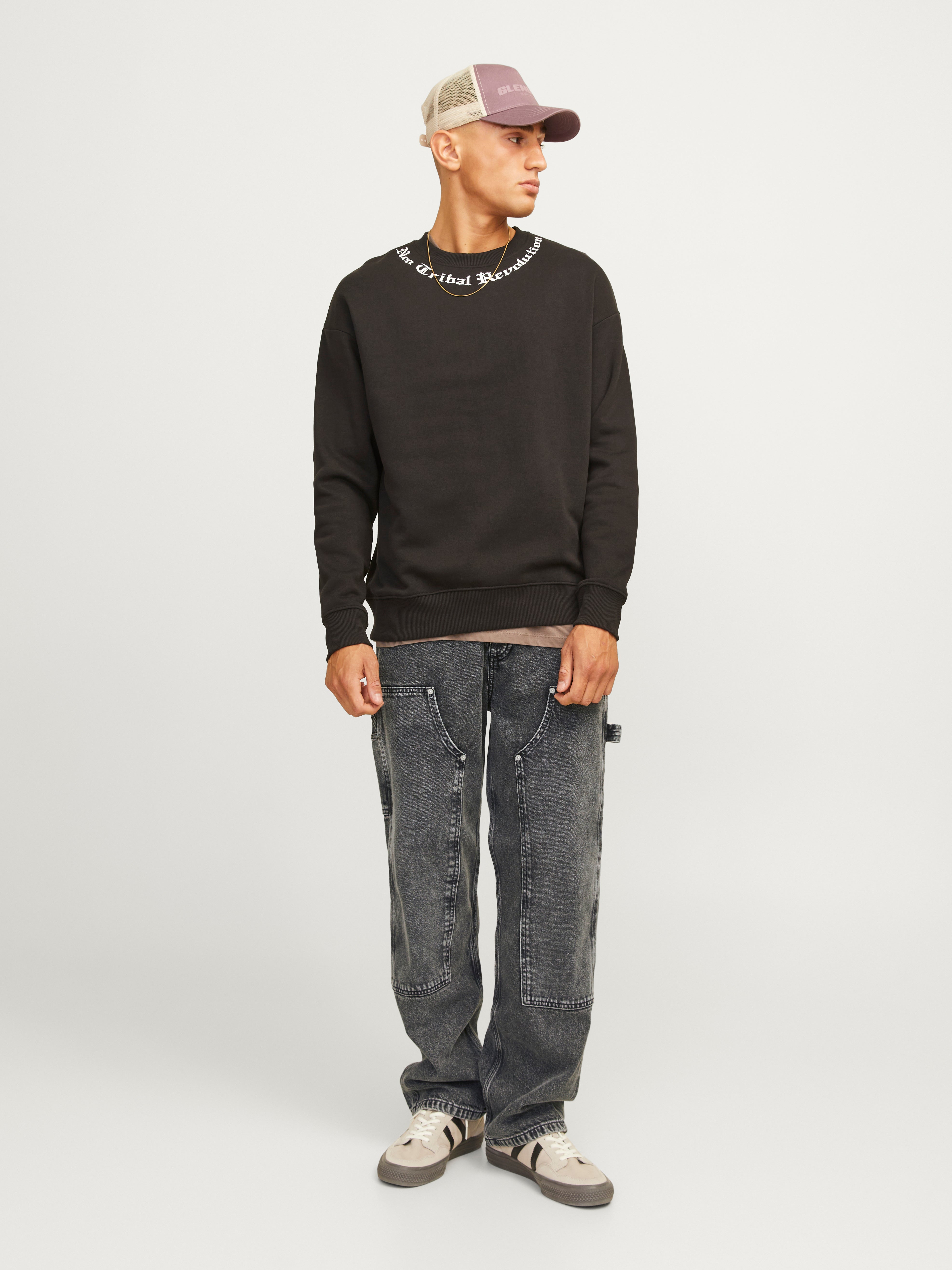 JJIEDDIE JJPAINTER SQ 734 Loose fit jeans | Black | Jack