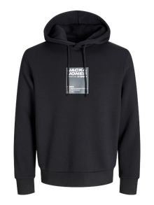 Jack & Jones Printet Hættetrøje Junior -Black - 12271328