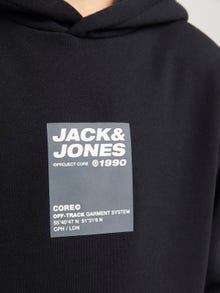 Jack & Jones Printet Hættetrøje Junior -Black - 12271328