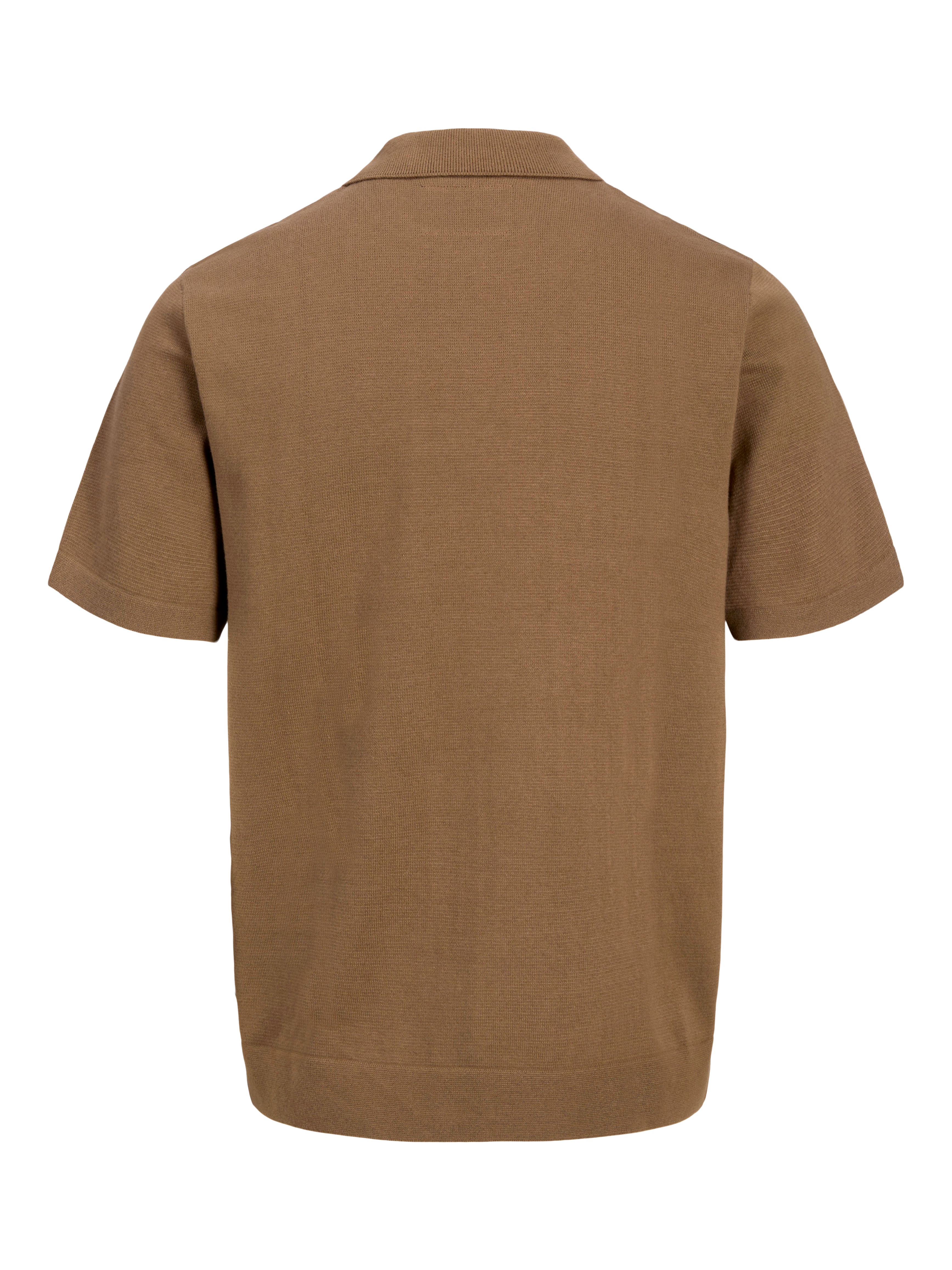 Thumbnail - Einfarbig Gestricktes Polo