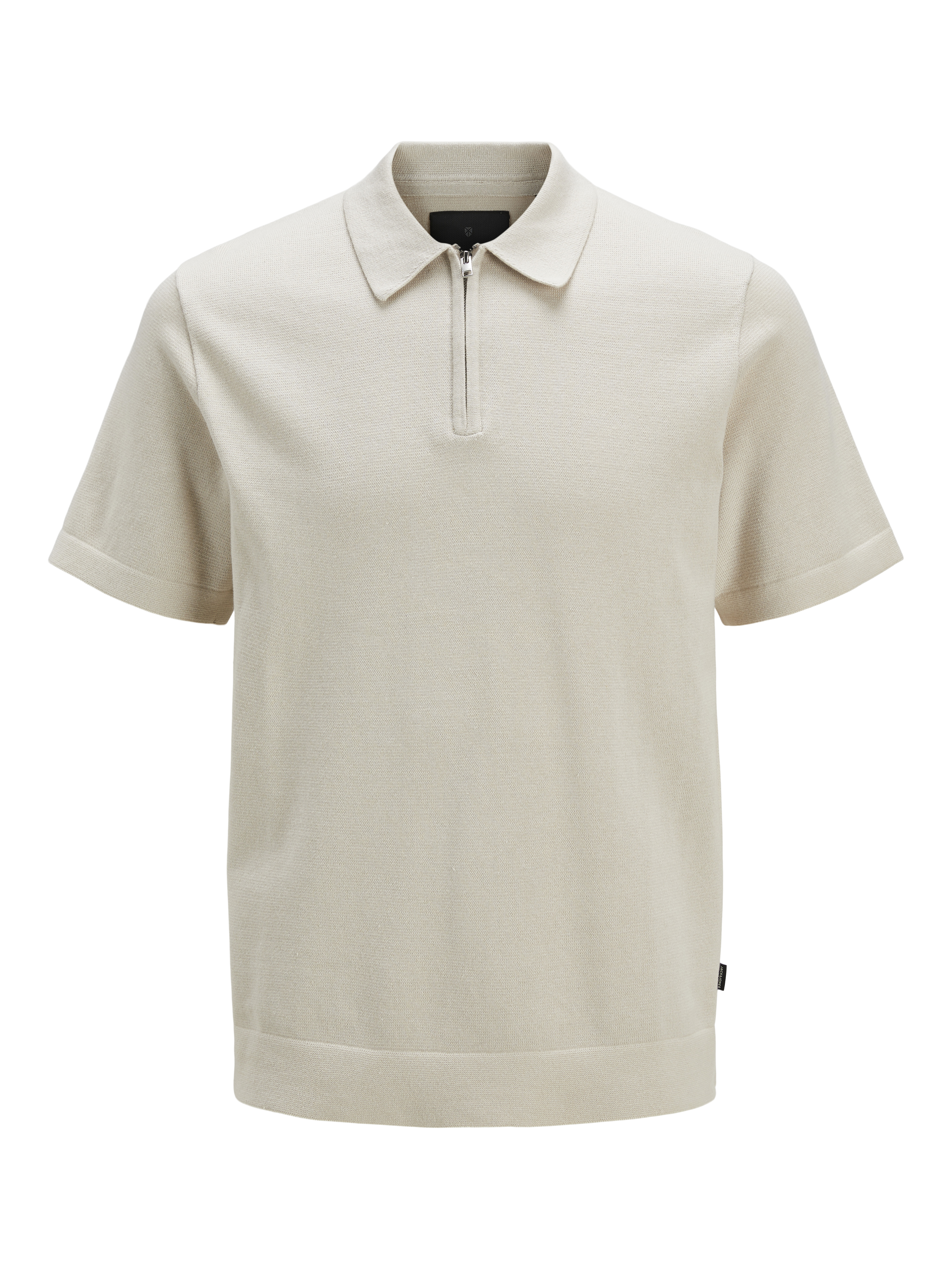 Thumbnail - Einfarbig Gestricktes Polo