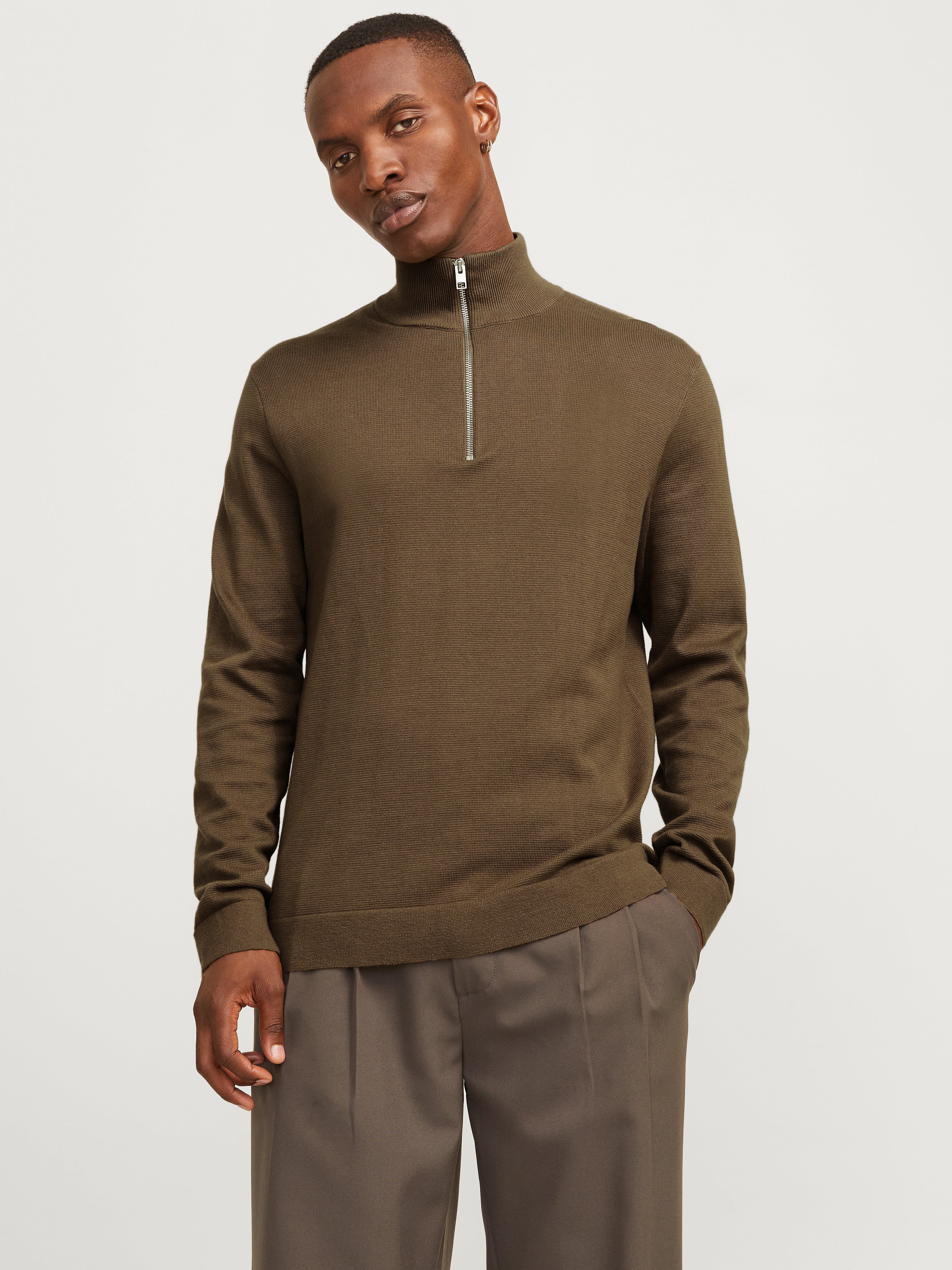 Thumbnail - Einfarbig Strickpullover