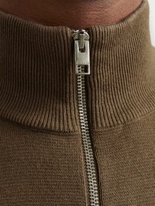 Jack & Jones Einfarbig Strickpullover -Shitake - 12271405