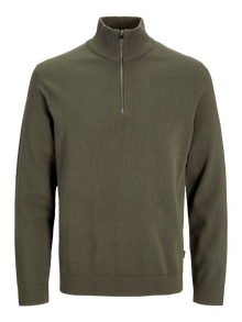 Jack & Jones Pleteni pulover -Tea Leaf - 12271405