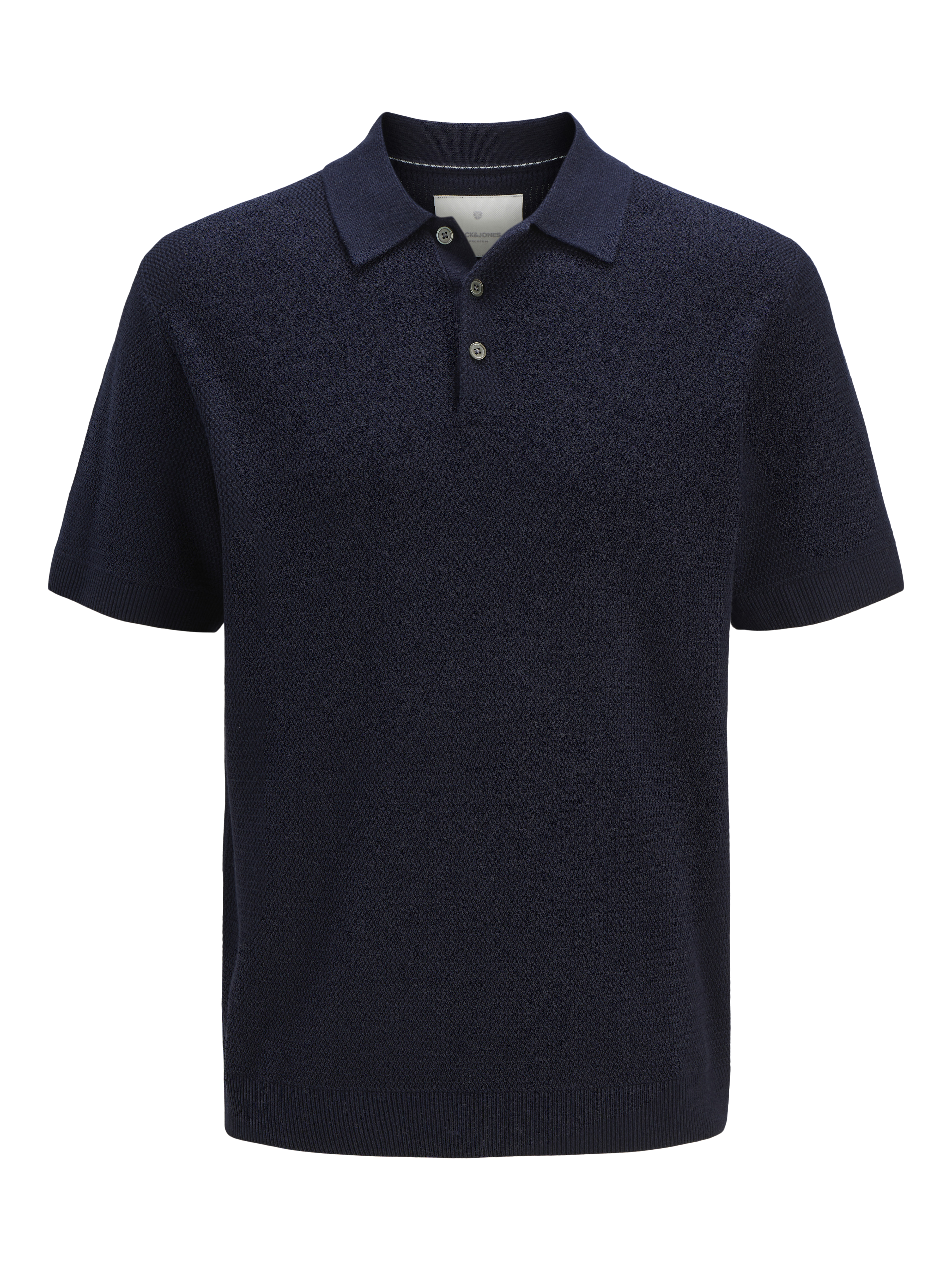 Thumbnail - Einfarbig Gestricktes Polo