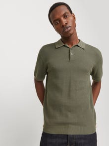 Jack & Jones Vienspalvis Polo -Tea Leaf - 12271483