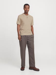 Jack & Jones Vienspalvis Polo -Greige - 12271483