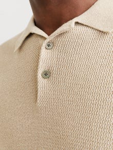 Jack & Jones Vienspalvis Polo -Greige - 12271483