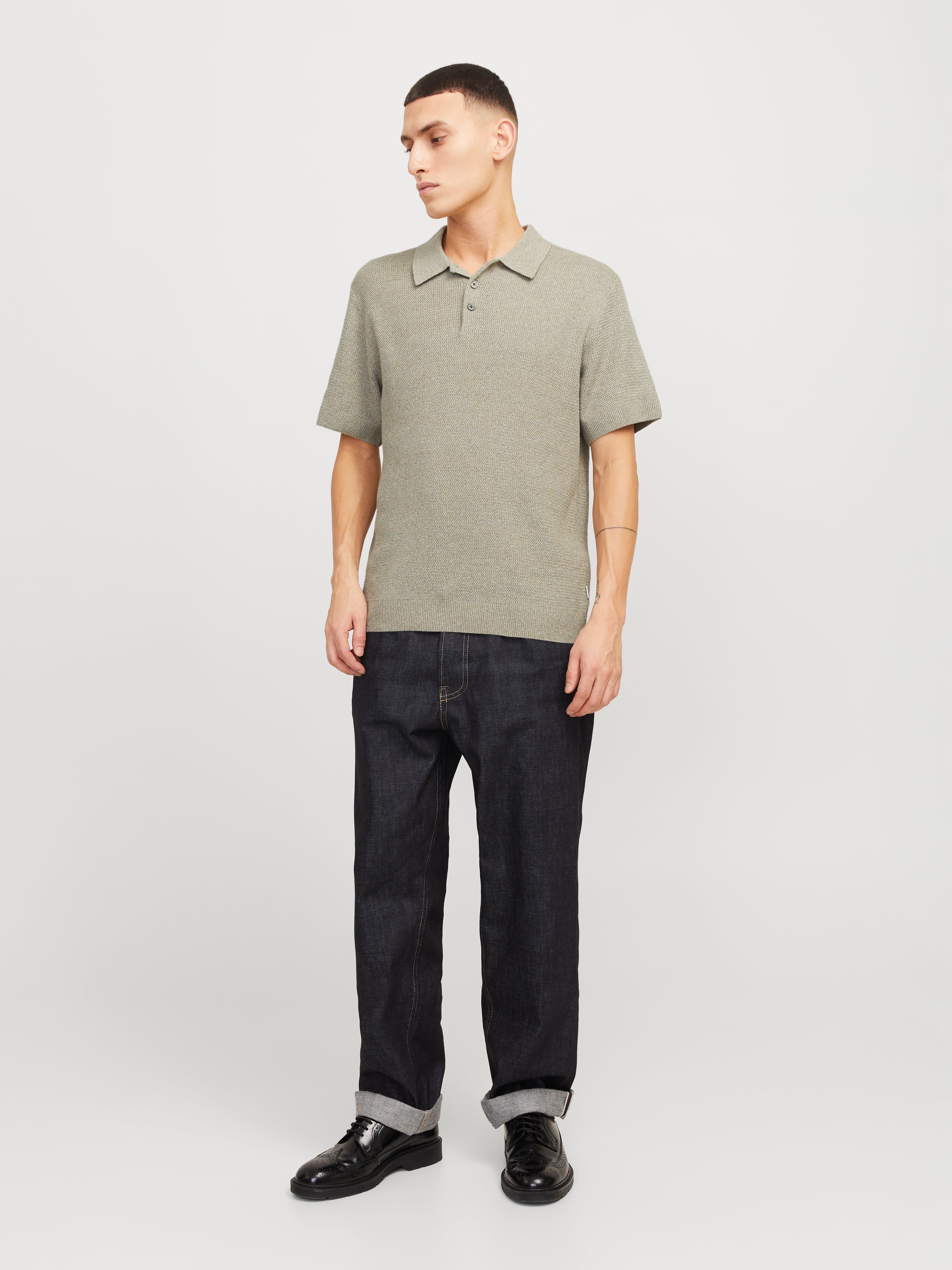 Thumbnail - Einfarbig Poloshirt